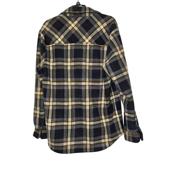 Freedom Foundry Plaid Heritage Print Sherpa Lined Fleece Shirt Jacket‎ Shacket M - Picture 2 of 9
